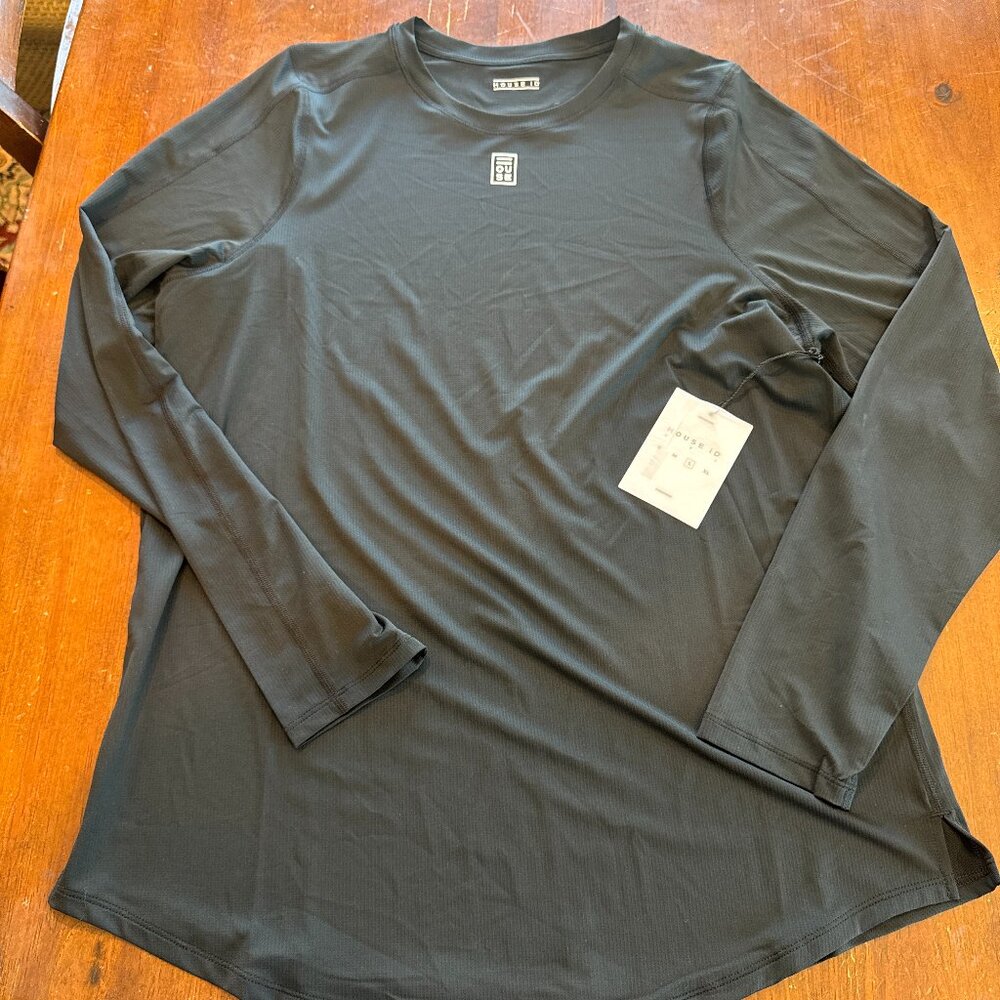 House iD Performance Long Sleeve Athletic Shirt Black Size L